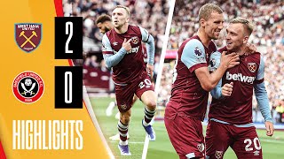 Bowen amp Souček Goals Defeat Blades  West Ham 20 Sheffield United  Premier League Highlights [upl. by Guenna]