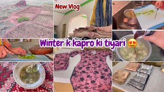 Winter k dresses ki Tiyariyan 🥰  Soup recipe with Chicken and Veg 🥘 Tabiat khrab ho gae [upl. by Eeloj]