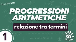 Progressioni aritmetiche  relazione tra termini  1 [upl. by Alyac]