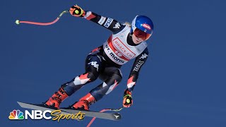 Mikaela Shiffrins downhill crown singing to herself exceeding expectations  FULL INTERVIEW [upl. by Noirrad690]