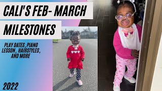 CALIS FEBRUARYMARCH MILESTONES DEVELOPMENT MILESTONES TWO YEAR OLD PFEIFFER SYNDROME [upl. by Nodnyl284]