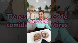 Receta Saludable para utilizar sobrantes de comida Fácil de llevar Comida o Cena shorts addy [upl. by Anoid]