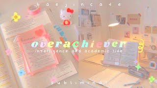 overachiever ✏️ academic life  intelligence 800 improvements 📚 [upl. by Yelsha450]