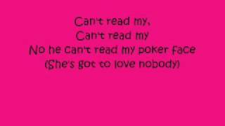 Lady GaGa Poker Face with lyrics [upl. by Bazil]