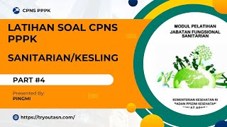 Part4 Latihan Soal SanitarianKesling PENCEMARAN Persiapan CPNS atau PPPK 2024 [upl. by Anwahsat]