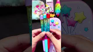 6 unicorn stationery items asmr shorts viral stationery unicorn backtoschool [upl. by Elocyn398]