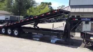 Load Trail 102x32 Gooseneck Deckover Tilt Equipment Trailer 21000 GVW 7172204220 [upl. by Jelena]