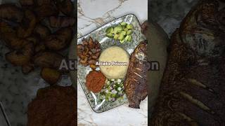 Attieke Poisson shortsvideo westafricanfood easyrecipe ivorianfood attieke ghanafood food [upl. by Tutt905]