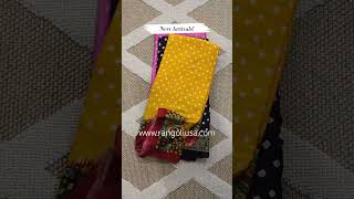 Vibrant Bandhani saree with stitched blouse Fall and Pico done [upl. by Spatola]