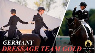 Equestrian Germany Win Dressage Team Gold  Isabell Werth 13th Total Olympic Medal [upl. by Nallid]