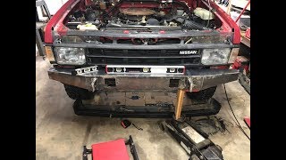 Nissan D21 Bumper Build PT1 [upl. by Leslee223]