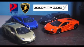 Petron Lamborghini Aventador S Complete Toy Car Collection Review [upl. by Sirovat]