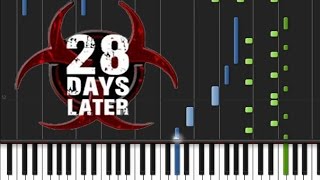 28 Days Later  Main Theme Piano Tutorial ♫ [upl. by Nirek]