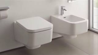 Wallhung Toilet Installation With LAUFEN Easyfit [upl. by Yenruogis]