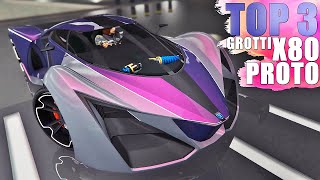 Grotti X80 Proto  Best TOP 3 Customization Paint Job Guide  GTA ONLINE [upl. by Branden]