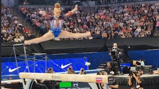 Joscelyn Roberson  14050 Beam  Olympic Trials 2024 [upl. by Acinnod]