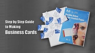 how to print double sided business cards [upl. by Kellina157]