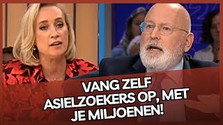 Timmermans krijgt ervan langs op TV Vang zelf ASIELZOEKERS op met je MILJOENEN [upl. by Laup]