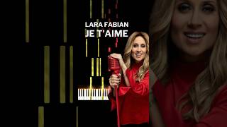 Lara Fabian Je t’aime  Tutoriel piano niveau avancé [upl. by Modestia]