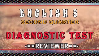 ENGLISH 8  Q2  DIAGNOSTIC TEST REVIEWER with Answer Key pretestexam exam quiz [upl. by Wiersma74]