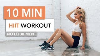 10 MIN HIGH INTENSITY WORKOUT  burn lots of calories HIIT  No Equipment I Pamela Reif [upl. by Freedman]