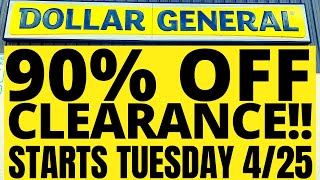 🔥IN STORE VISUALS  90 OFF CLEARANCE  DOLLAR GENERAL  STARTS TUES 425 [upl. by Ahern]