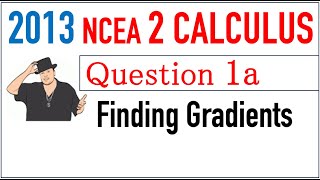 2013 NCEA 2 Calculus Exam Q1a [upl. by Yrag]