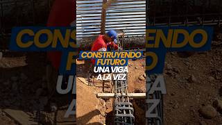 Construcción y Vaciado de la Viga de Riostra Un Paso Clave en la Estructura shorts construction [upl. by Aerdnaed]