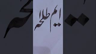 Nastaliq Calligraphy with Qalam✍️ shorts ytshorts viralvideo 1million 1ksubscribers please [upl. by Assirehs38]