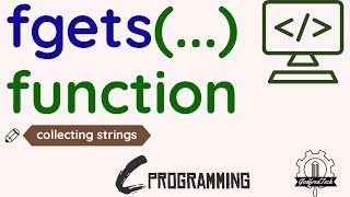 Use fgets function to collect Strings  C Programming [upl. by Ayatahs833]