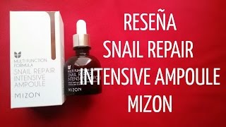 Reseña Mizon Snail Repair Intensive Ampoule [upl. by Geoffry]