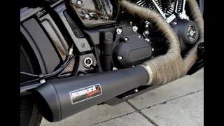 Bassani RoadRIPPER 2 to 1 Harley Low Rider S Titanium wrapped [upl. by Wier267]