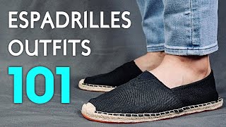 7 Ways To ROCK Espadrilles  Mens Outfit Ideas [upl. by Aimar]