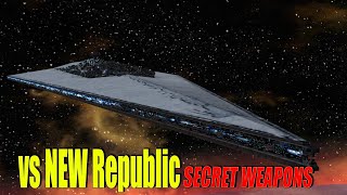 Executor Class Super Star Destroyer vs Secret Weapons from the New RepublicStar Wars Empire at War [upl. by Maribeth517]