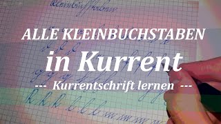 Kleinbuchstaben in Kurrenschrift  Kurrent lernen [upl. by Wayolle555]