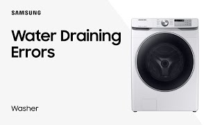 Washing Machine Error Codes Panel Lights Draining Issues  Samsung US [upl. by Enaek]