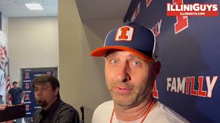 Illinois Offensive Coordinator Barry Lunney Jr Preseason Media Session  Aug 12 2024 [upl. by Zetrauq]