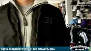 Alpha Industries MA1 DTec schwarzgrau  Produktansicht  Releasehiphopde [upl. by Lorry]