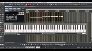 TUTO REAPER 4  Composer en MIDI avec un seul doigt avi [upl. by Vinia]