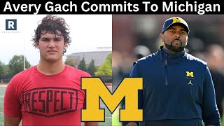 Avery Gach Commits To Michigan  Michigan Football Recruiting News [upl. by Lekar]