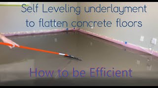 Self Level Concrete Efficiently SLU  Laticrete NXT Level  Level quick for large format tile [upl. by Harl491]