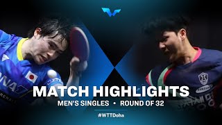 Masataka Morizono vs An Jaehyun  WTT Contender Doha 2021  Mens Singles  R32 Highlights [upl. by Scurlock]