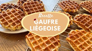 RECETTE  Gaufre Liégeoise [upl. by Kasevich842]