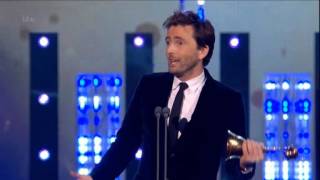 David Tennant Accepts The Special Recognition Award At The NTAs 2015 [upl. by Aratehs602]