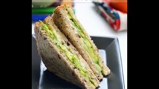 Avocado cucumber sandwich with green chutney [upl. by Konyn]