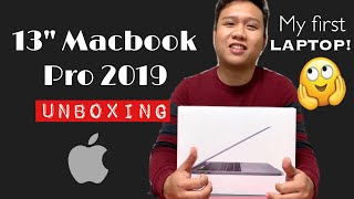 New 13quot Macbook Pro 2019 UNBOXING  My First Laptop [upl. by Ttenaej]