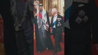 King Charles amp Qatar’s Emir Sheikh Tamim bin Hamad alThani during State Banquet Buckingham Palace [upl. by Ydospahr400]