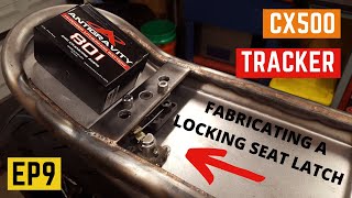 CX500 BUILD  Fabricating A LOCKING Seat Release Latch  EP9 [upl. by Gerald]