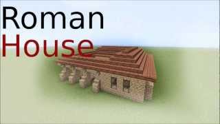 Minecraft Roman House tutorial [upl. by Morville]