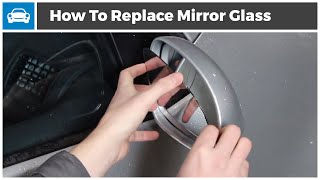 Replacing a Broken Mirror Glass on a VW Golf Passat Jetta and Golf Plus [upl. by Nelram]